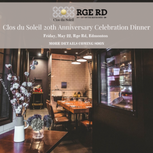 CdS 20th Anniversary Dinner, Rge Rd, Edmonton, Friday May 22, 2026